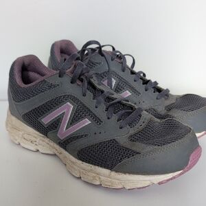 New Balance Women's Gray and Purple Running Shoes